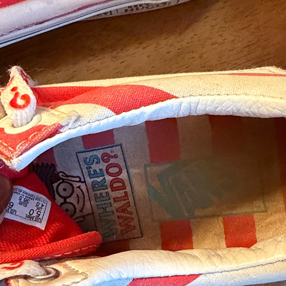 Stylish Red and White Women’s Vans - Picture 2 of 5